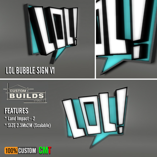 Second Life Marketplace - [TWC] - LOL Bubble Sign V1
